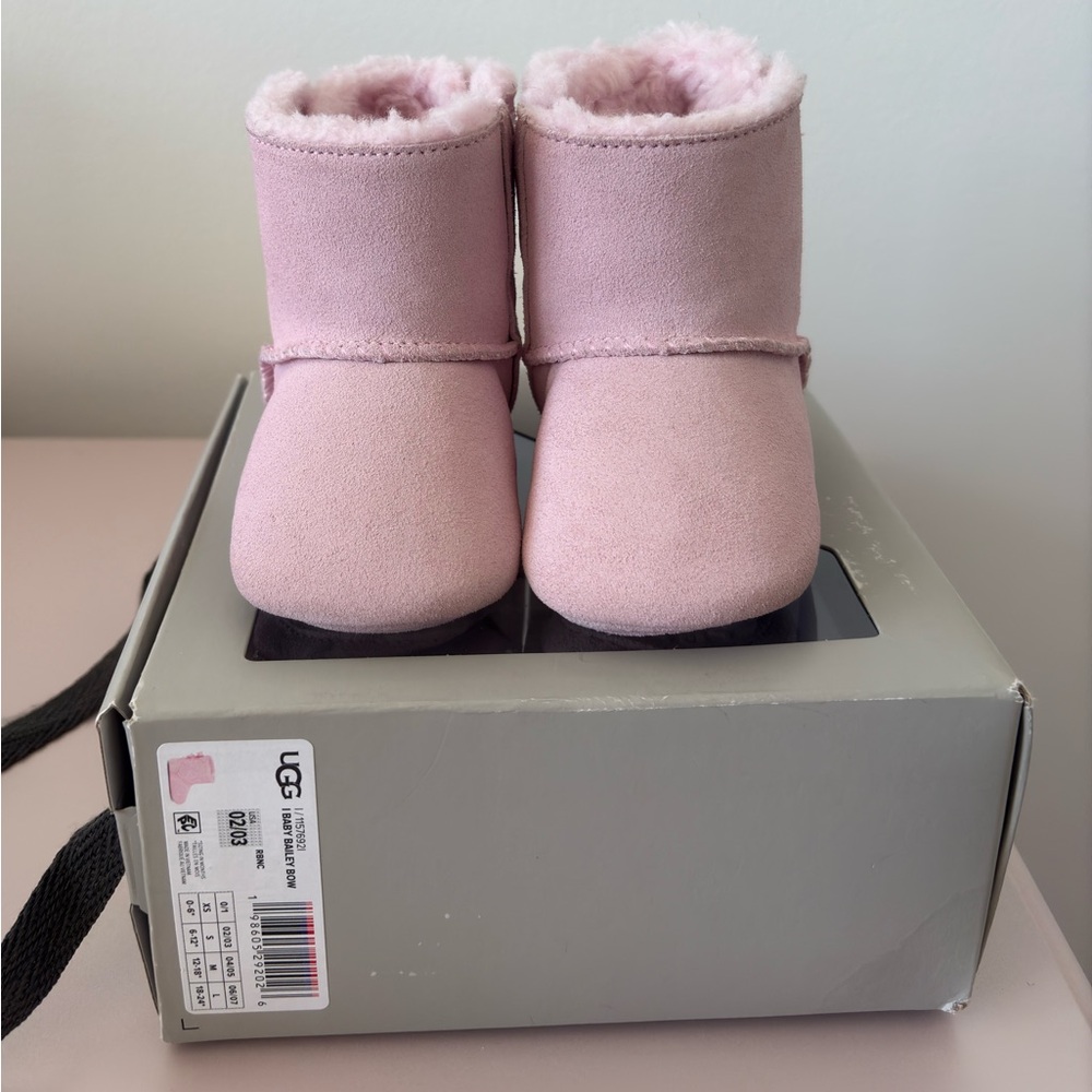 UGG Pink Infant Sheepskin Booties